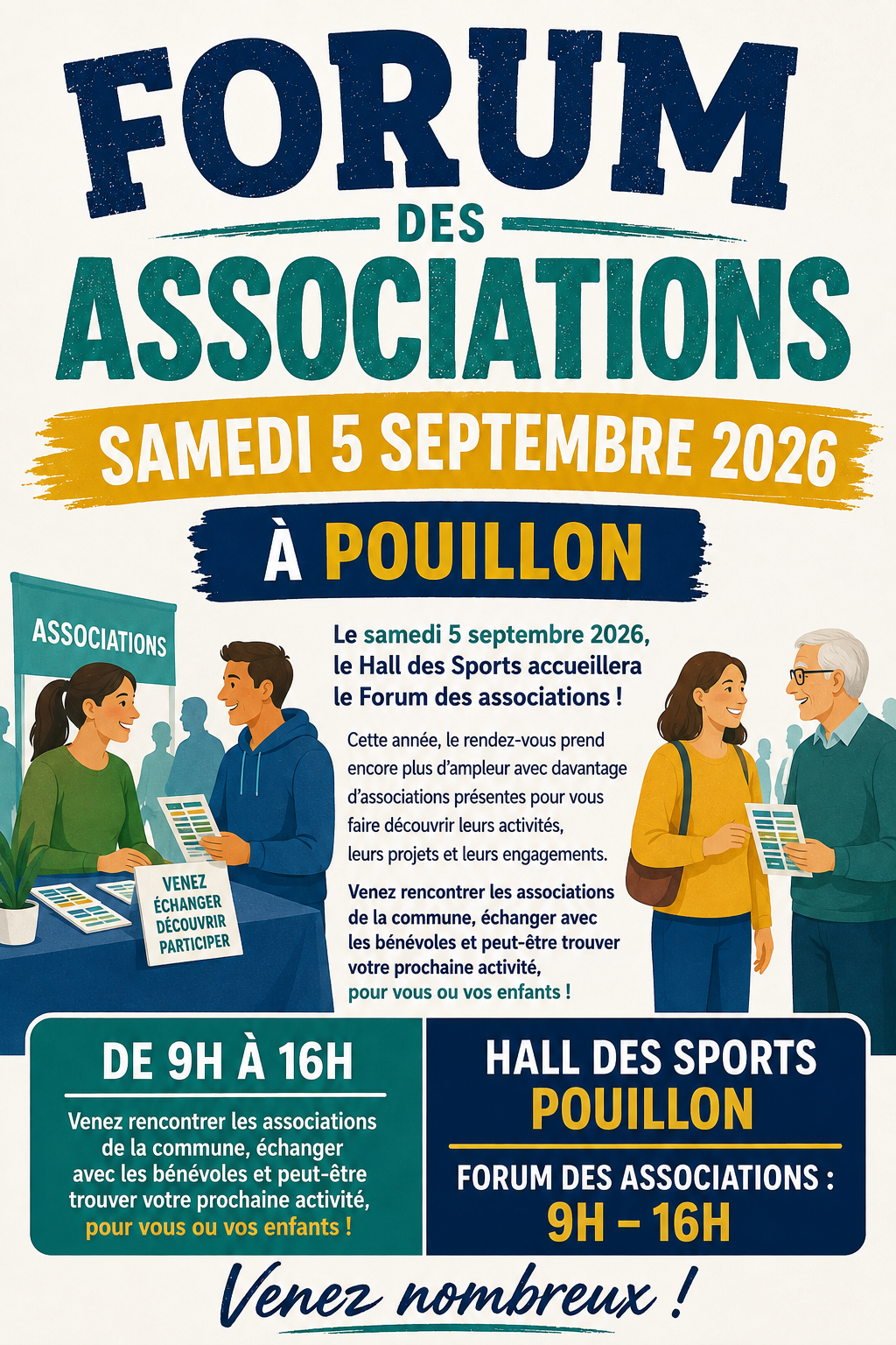 Forum des associations 212 Rue des Ecoles Pouillon 2026-09-05