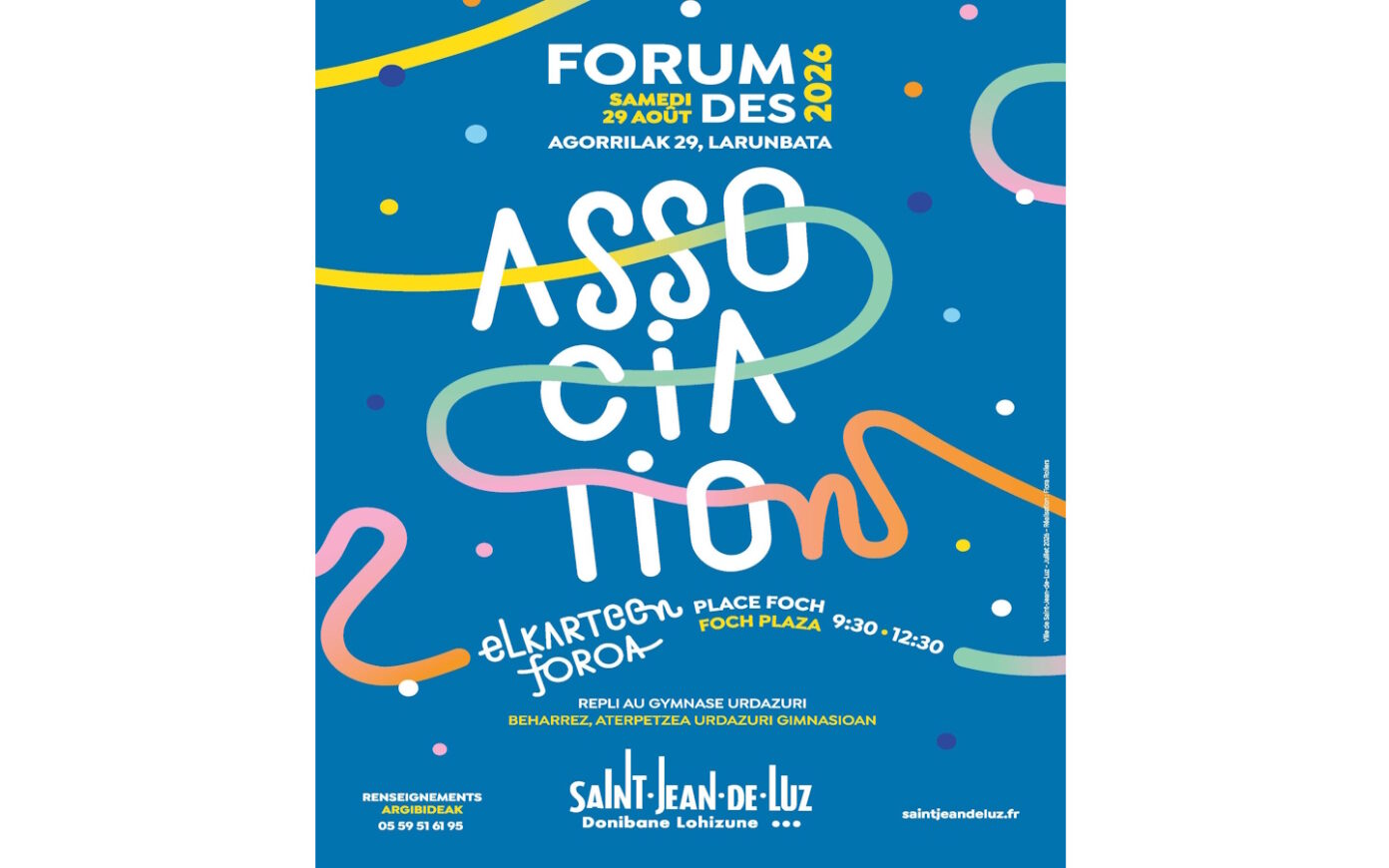 Forum des associations Place Foch Saint-Jean-de-Luz