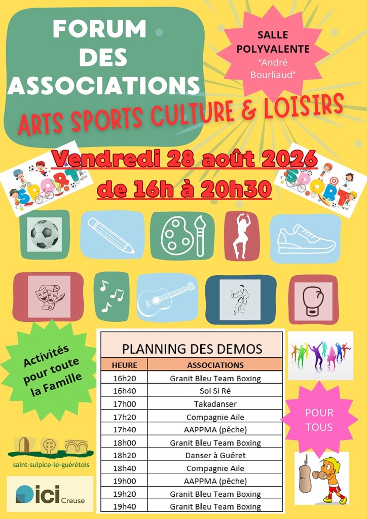 Forum des associations  Saint-Sulpice-le-Guérétois
