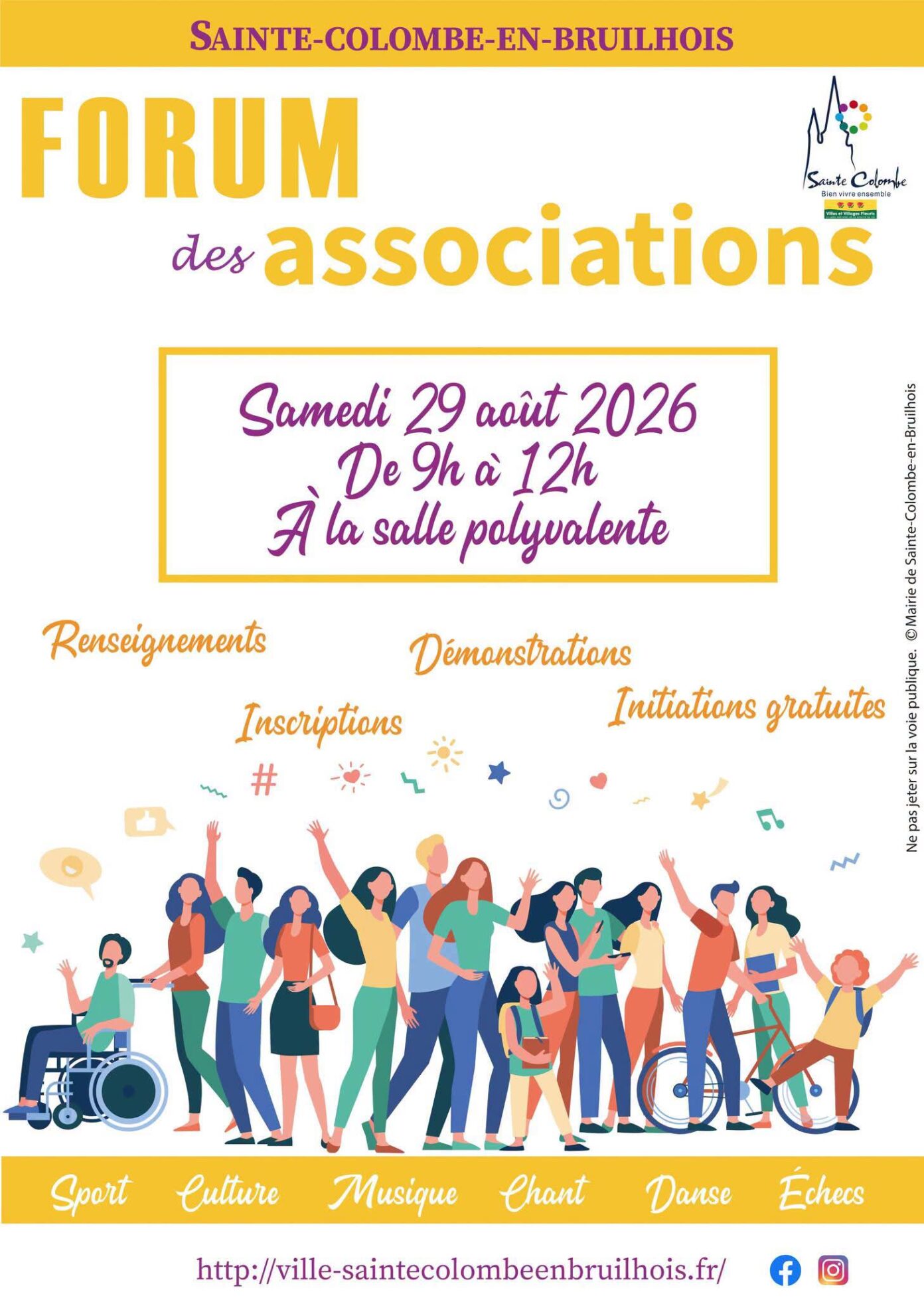 Forum des associations Salle polyvalente Sainte-Colombe-en-Bruilhois