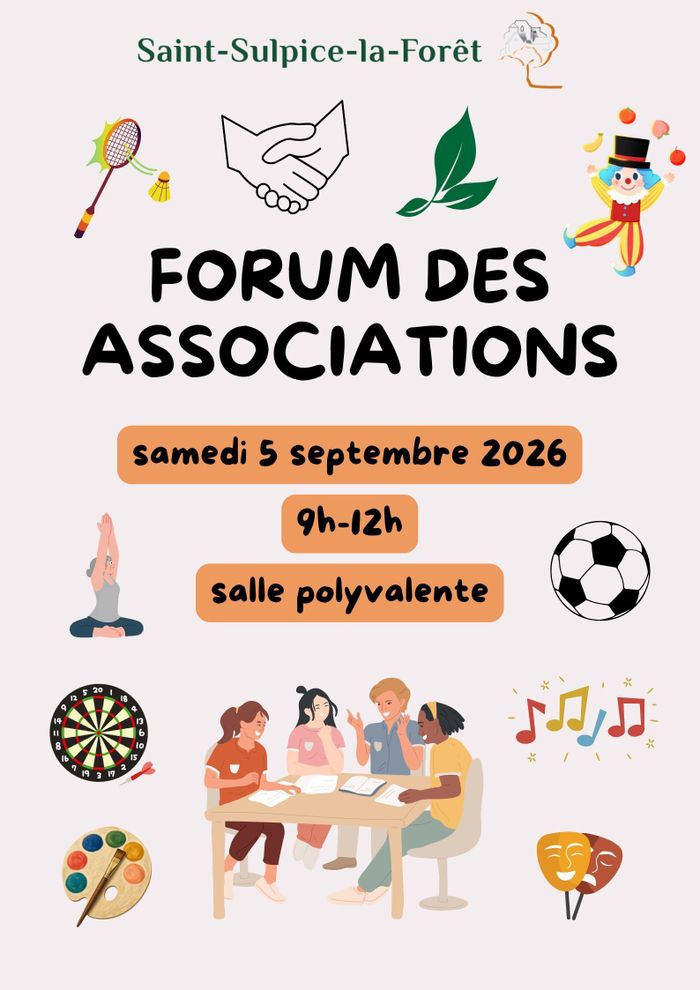 Forum des associations Salle polyvalente Saint-Sulpice-la-Forêt