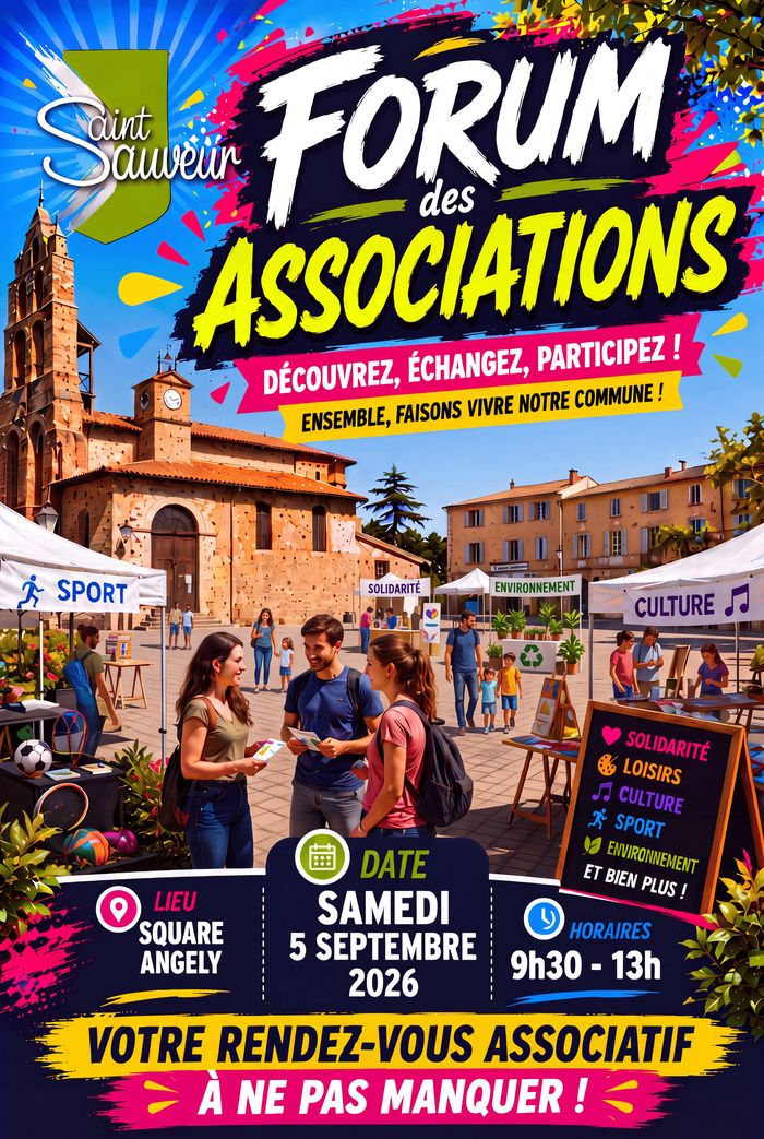 Forum – Fête des Associations, Square Albert Angély, Saint-Sauveur