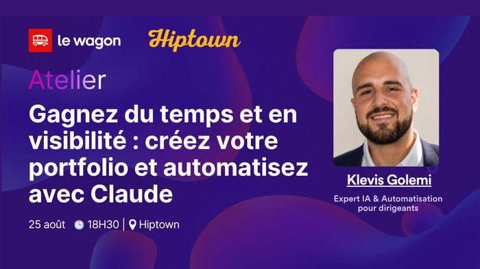 Gagnez du temps et en visibilité : créez votre portfolio et automatisez avec Claude, 52 Quai de Paludate, 33800 Bordeaux, Bordeaux