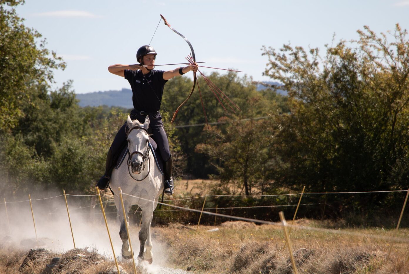 Gauchoux Open International Compétition de tir à l&rsquo;arc à cheval Domaine de Gauchoux Peyrat-de-Bellac