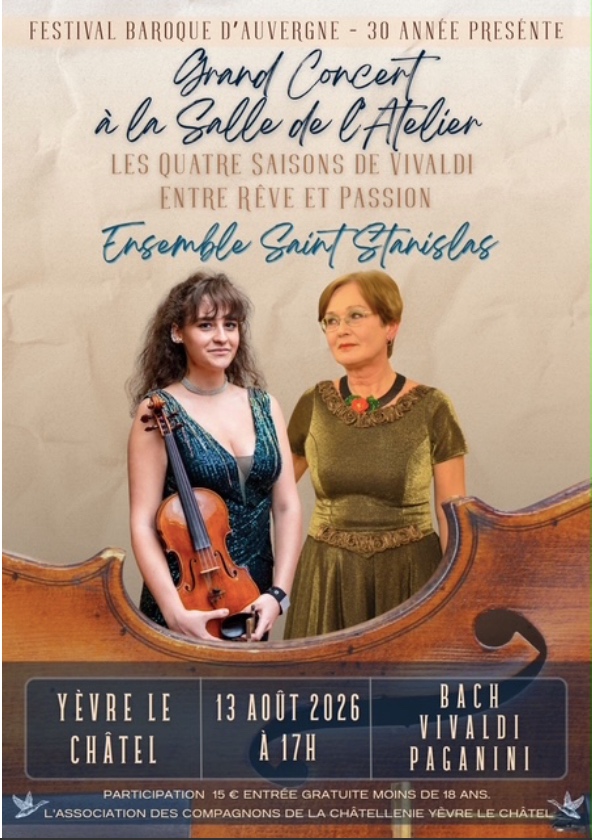 Grand concert de l’Ensemble Saint-Stanislas Yèvre-la-Ville