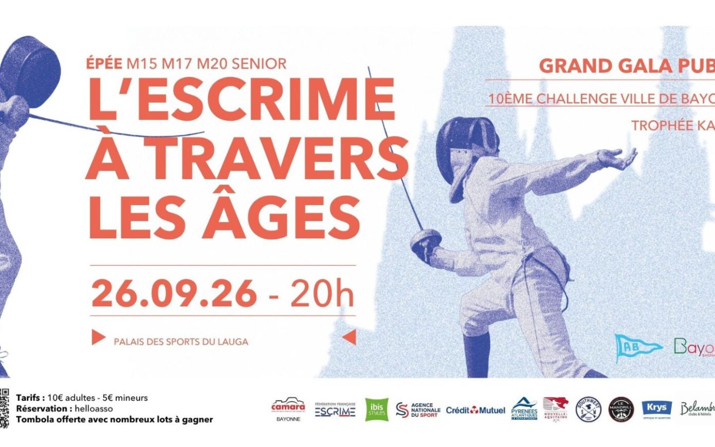 Grand gala d&rsquo;escrime l&rsquo;escrime à travers les âges Salle Lauga Bayonne
