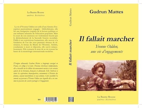 Gudrun Mattes présente son livre « Il fallait marcher, Yvonne Oddon, une vie d’engagements »., Bibliothèque municipale Yvonne Oddon, Châtillon-en-Diois