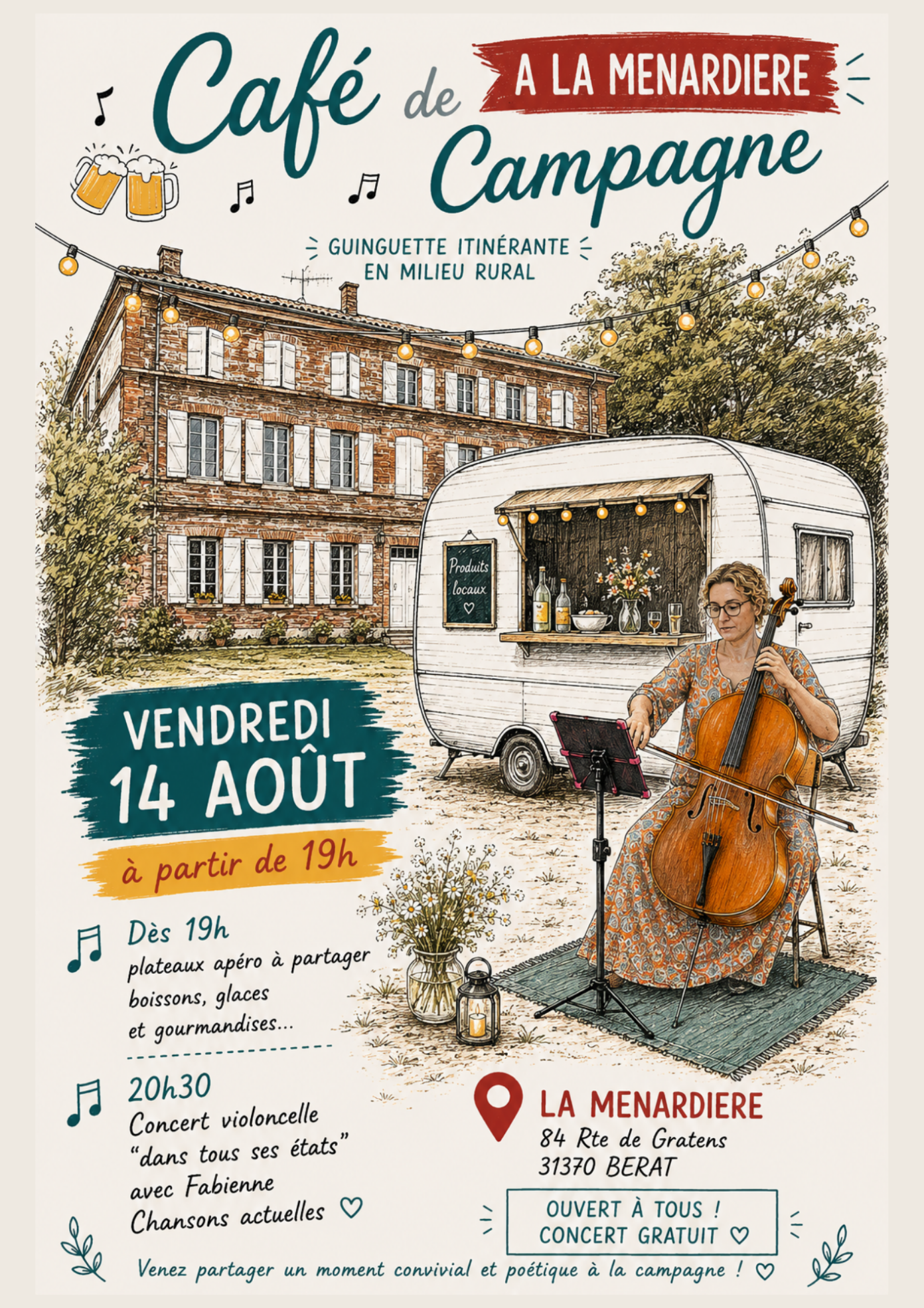 GUINGUETTE A LA MENARDIERE LE MENARDIERE Bérat