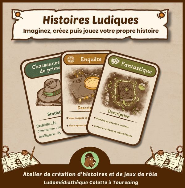 Histoires ludiques Ludomédiathèque Colette Tourcoing
