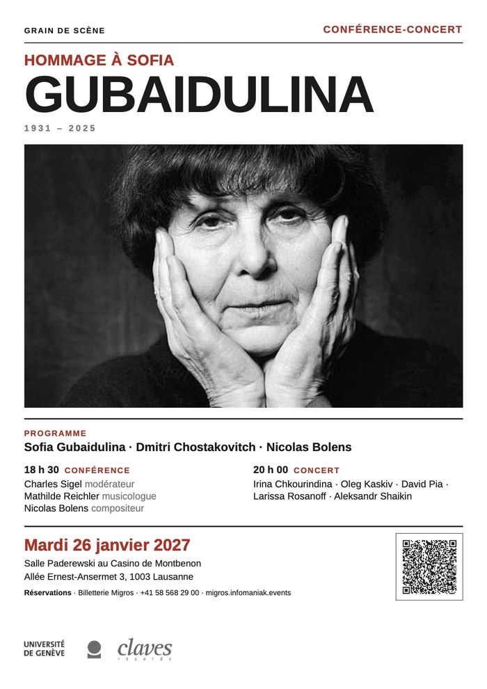 Hommage à Sofia Gubaïdulina: Conférence-concert, Autre lieu, Genève