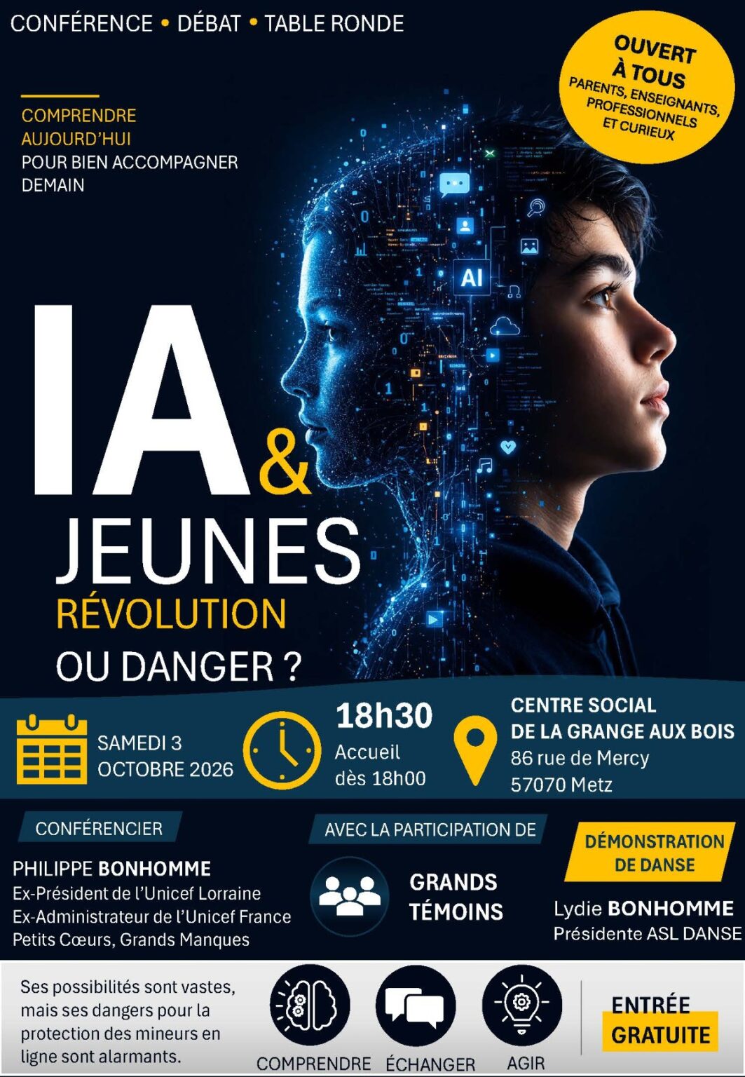 IA & jeunes Révolution ou danger ? Centre social Espace de la Grange-aux-Bois Metz