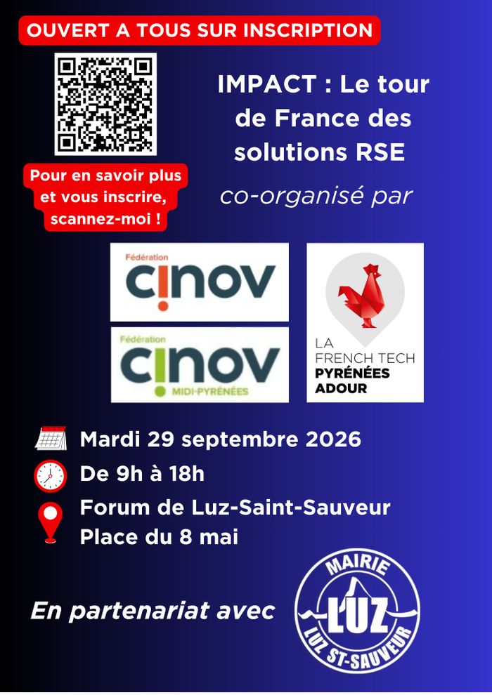 IMPACT : le tour de France des solutions RSE, Forum de Luz-Saint-Sauveur, Luz-Saint-Sauveur
