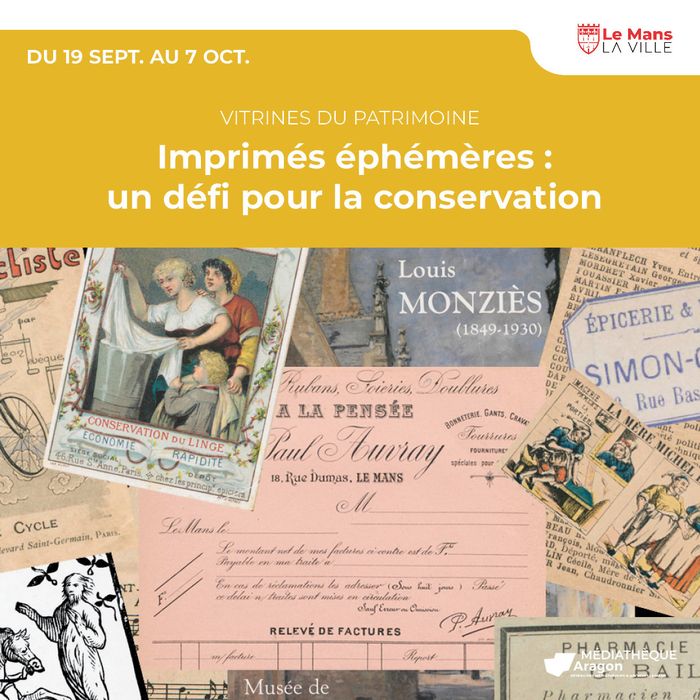 Imprimés éphémères : un défi pour la conservation, Médiathèque Aragon, Le Mans