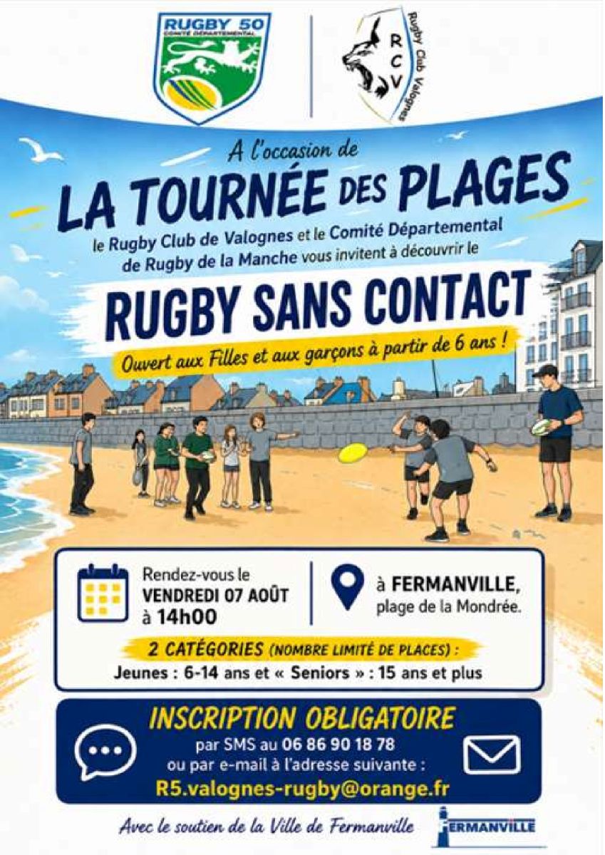 Initiation au rugby sans contact Fermanville
