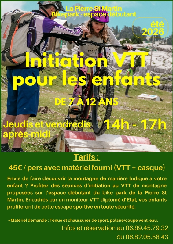 Inititation VTT enfants 7-12 ans Arette