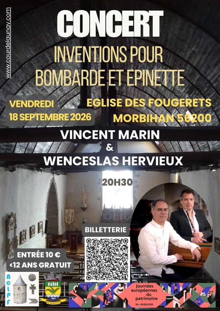 Inventions pour bombarde et épinette, Eglise de la Nativité, Les Fougerêts
