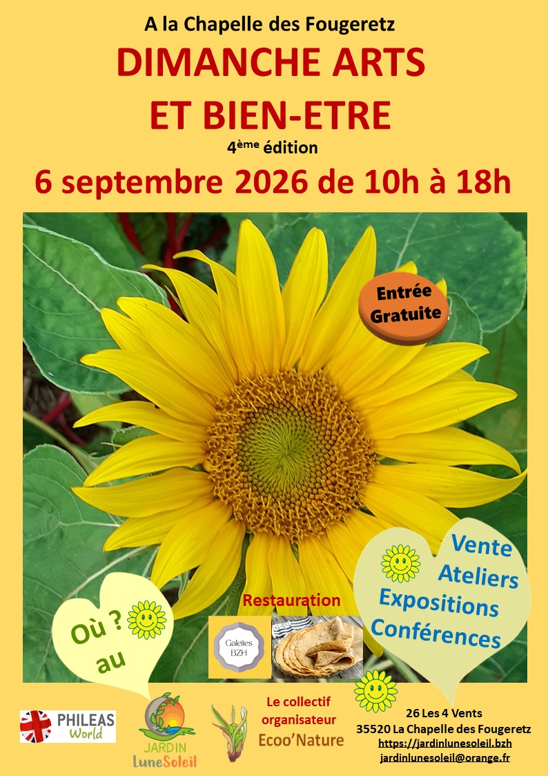 Dimanche Arts et bien-être Jardin Lunesoleil La Chapelle des Fougeretz