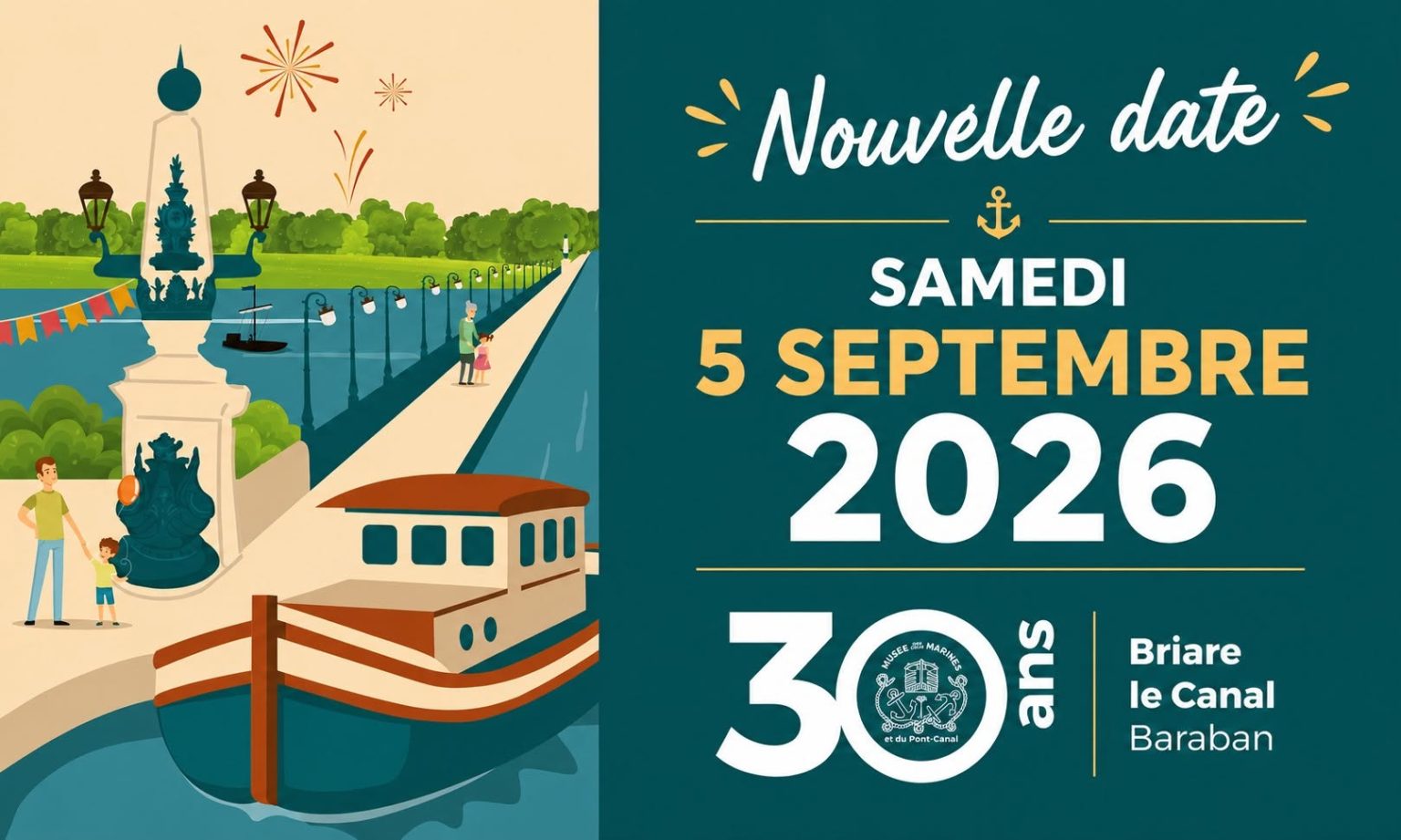 Journée anniversaire 30ans du Musée des 2 Marines et du Pont-Canal 58 Boulevard Buyser Briare 2026-09-05
