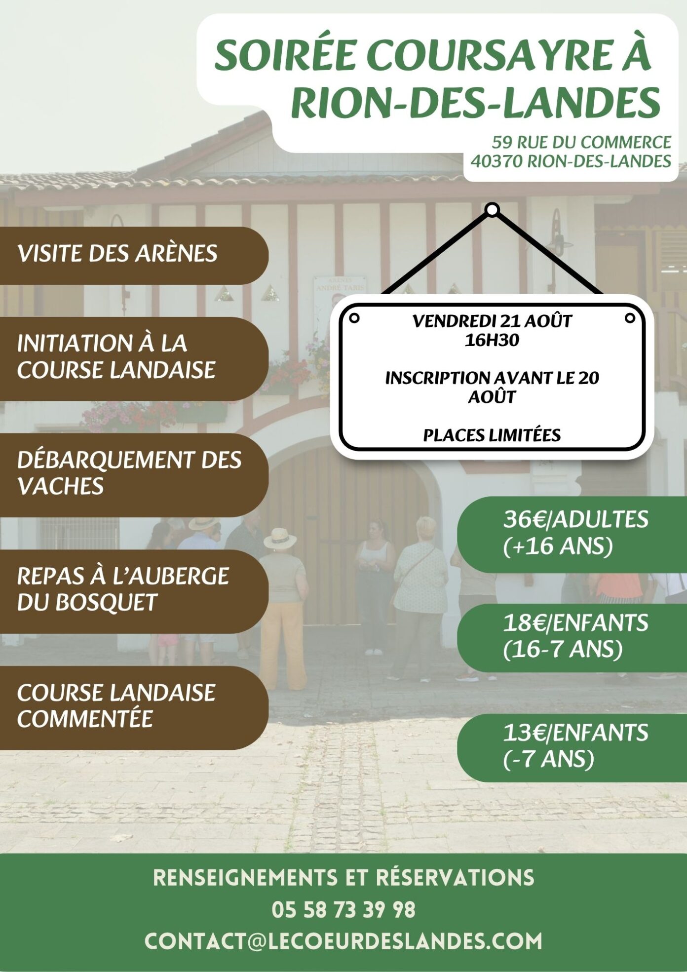 Journée Coursayre Rion-des-Landes