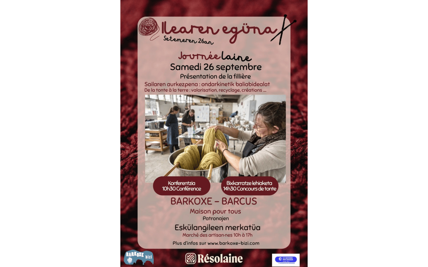 Journée laine Bourg Barcus 2026-09-26