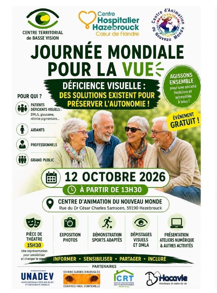 Journée mondiale de la Vue, Centre Animation Nouveau Monde, Hazebrouck