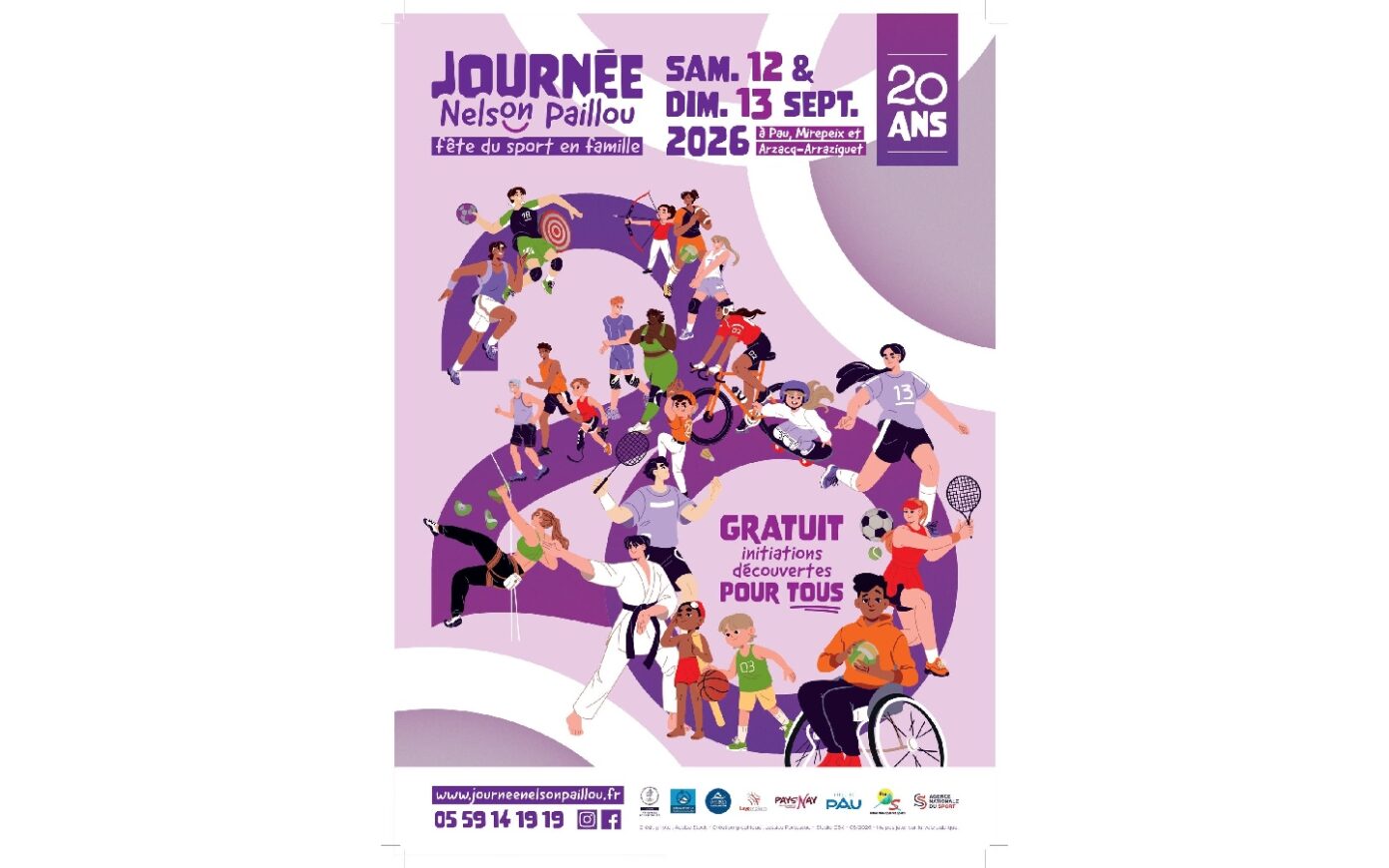 Journée Nelson Paillou: fête du sport en famille Stade André Lavie Pau