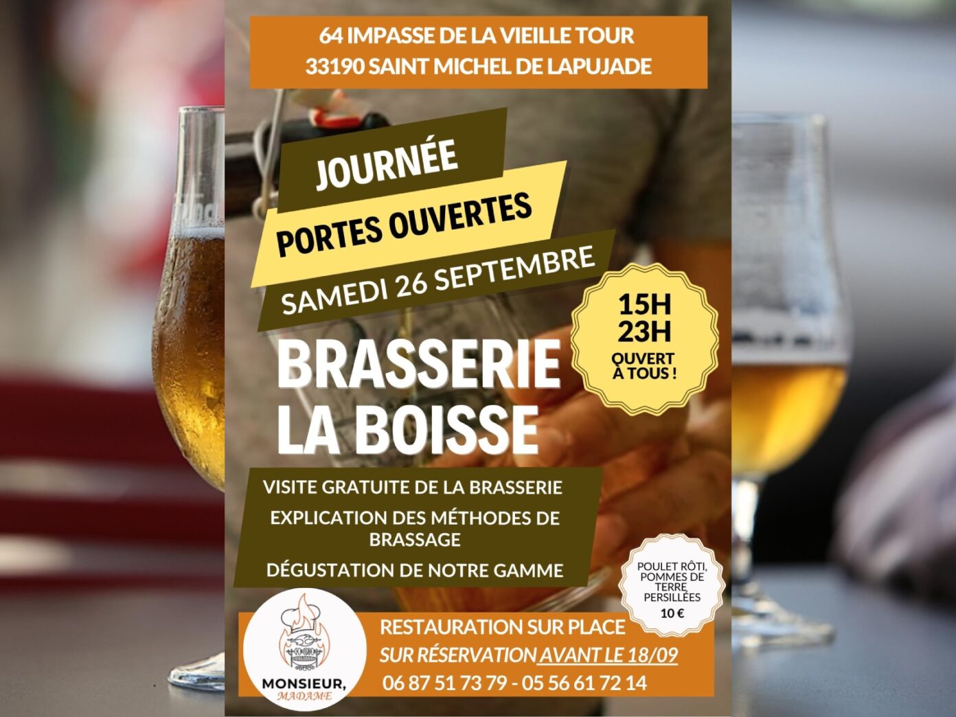 Journée portes ouvertes de la Brasserie La Boisse Brasserie La Boisse Saint-Michel-de-Lapujade
