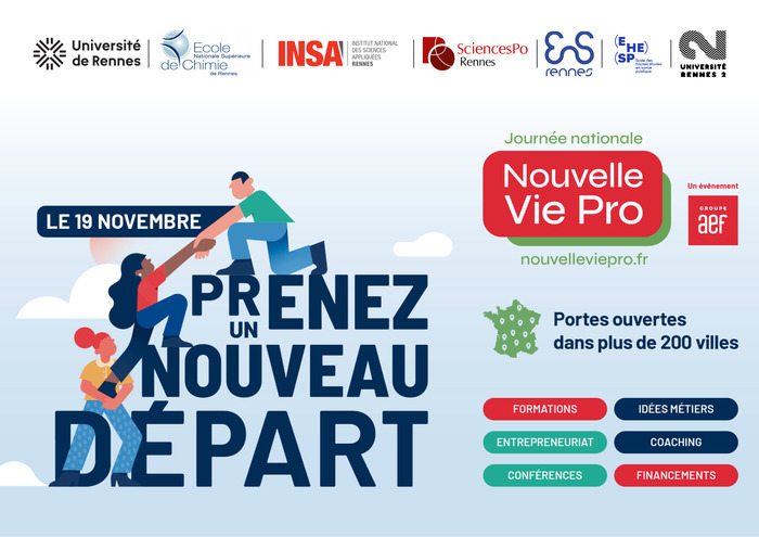 Journée portes ouvertes : Nouvelle vie professionnelle PNRB – Campus de Beaulieu, Université de Rennes 1 Rennes