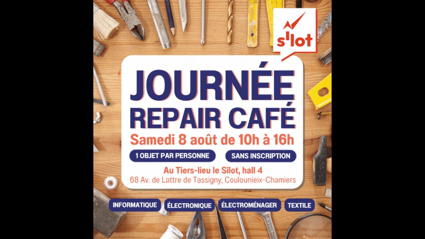 Journée repair café Sîlot Hall 4 Coulounieix-Chamiers