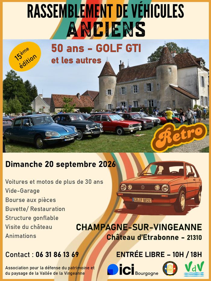 Journée retro du château d’Étrabonne, Château d’Étrabonne, Champagne-sur-Vingeanne