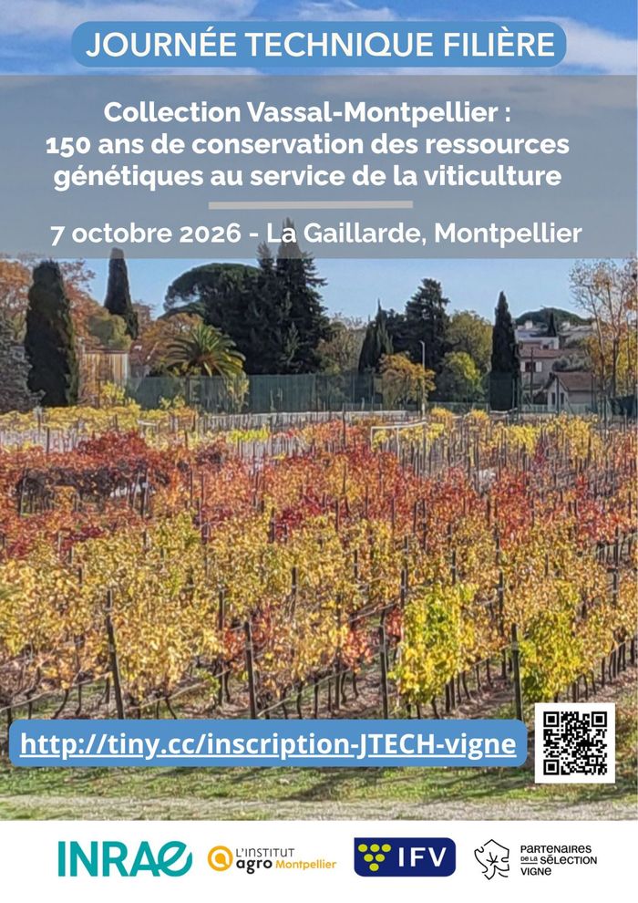 Journée technique consacrée aux ressources génétiques de la vigne, Campus La Gaillarde, SupAgro, Montpellier (34), Montpellier