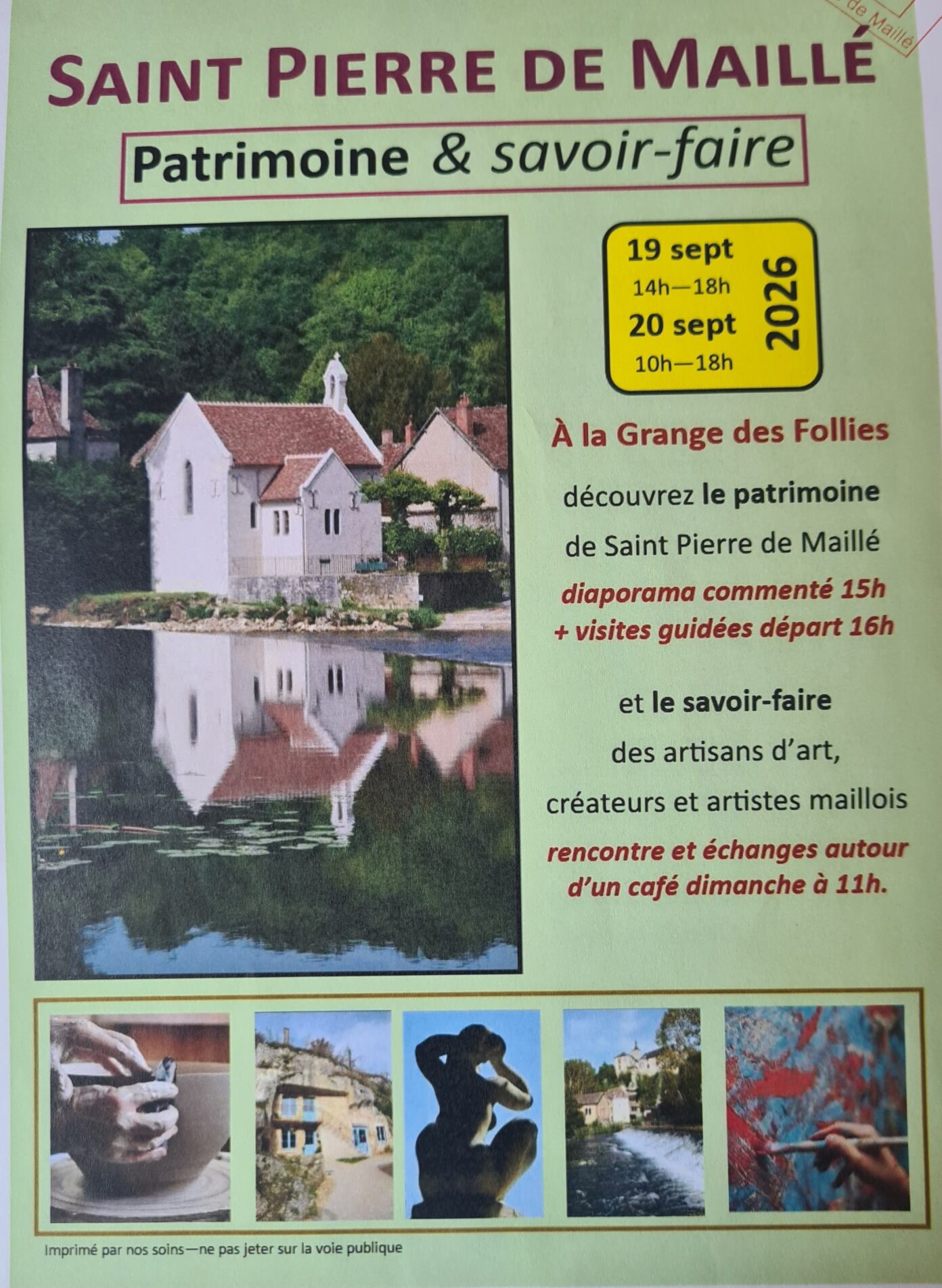 Journées du patrimoine à Saint Pierre de Maillé  Saint-Pierre-de-Maillé