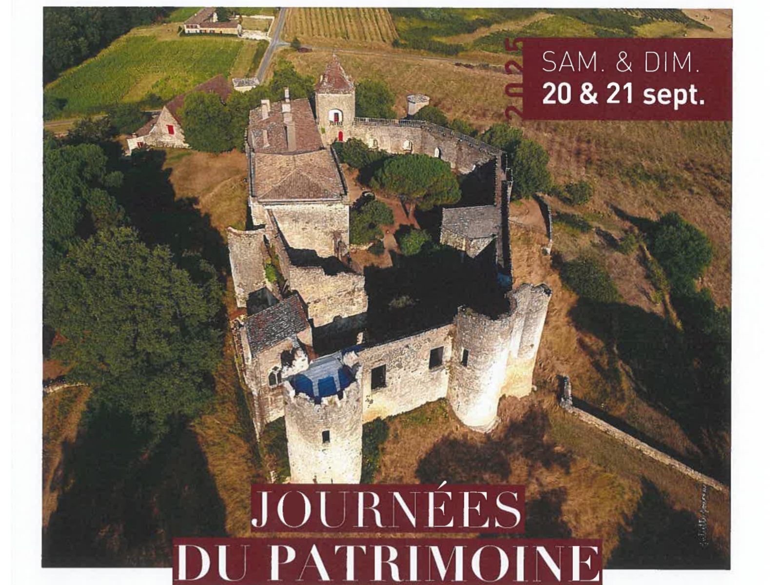 Journées du Patrimoine au château de Benauge 478 Chem. du Château Porte-de-Benauge 2026-09-19