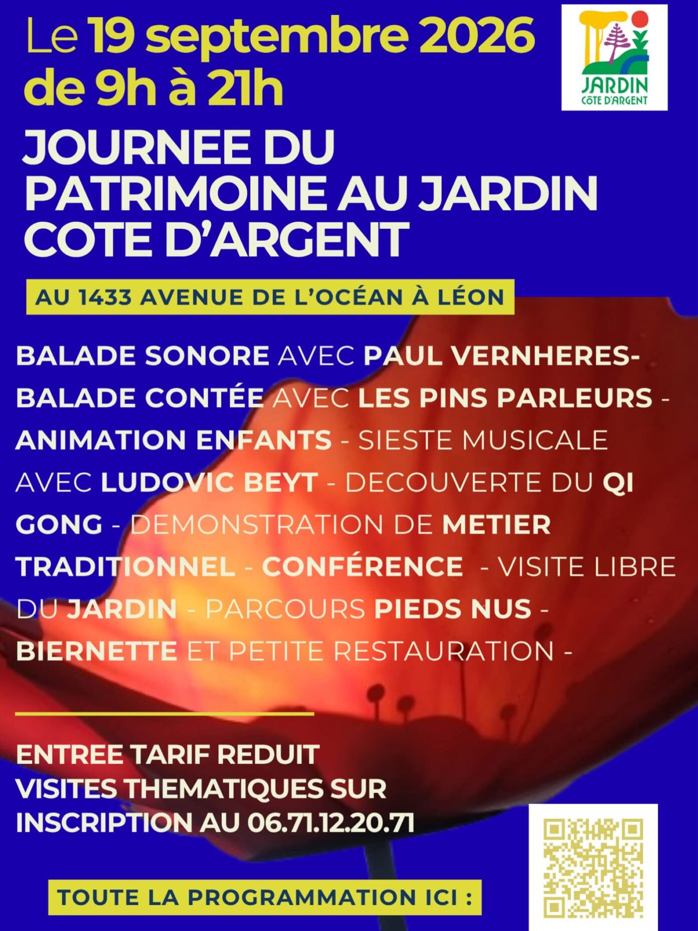 Journées du Patrimoine au Jardin de la Côte d&rsquo;Argent Jardin de la Côte d&rsquo;Argent Léon