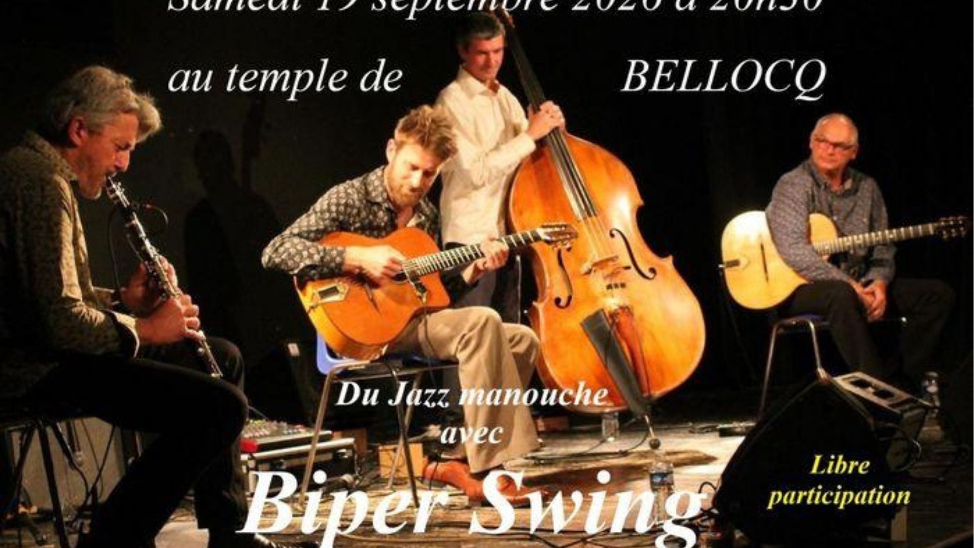 Journées du patrimoine Concert Biper Swing Rue du Temple Bellocq 2026-09-19
