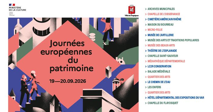 Journées européennes du patrimoine 2026 Draguignan Draguignan
