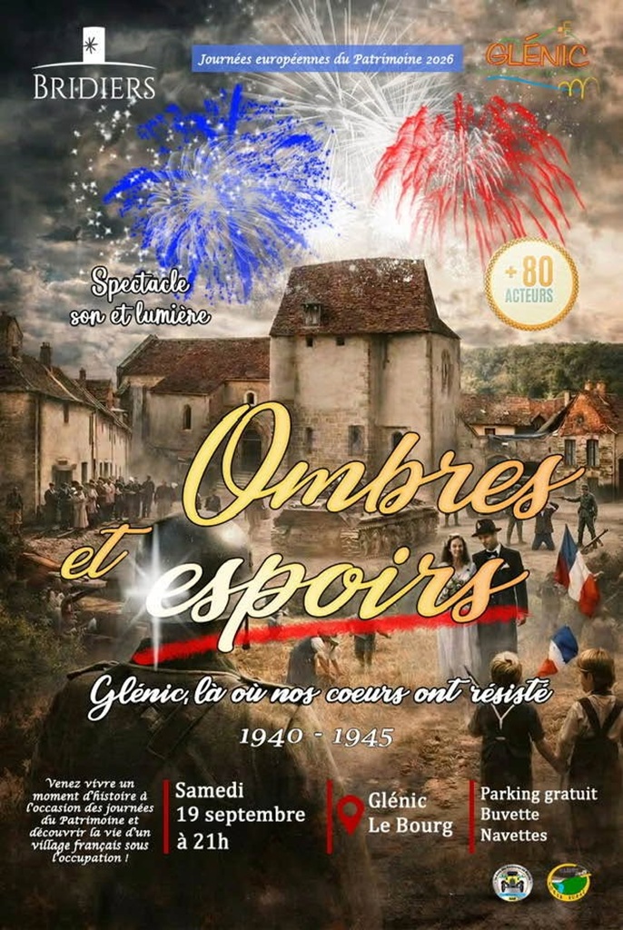 Journées Européennes du Patrimoine Ombres et Espoirs Glénic, là où nos cœurs ont résisté-1940-1945  Glénic