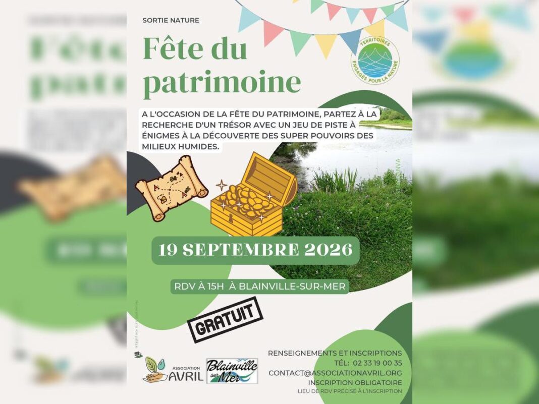 Journées Européennes du Patrimoine sortie nature à la recherche d’un trésor dans les milieux humides Blainville-sur-Mer