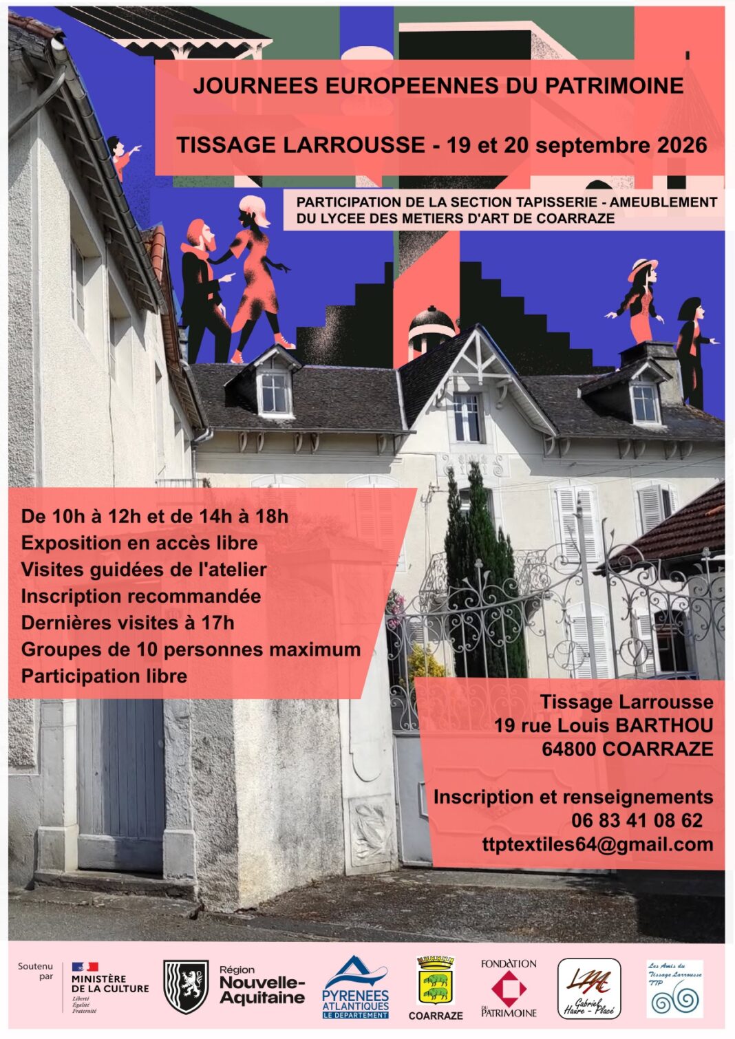 Journées Européennes du Patrimoine Tissage Larrousse Tissage Larrousse Coarraze