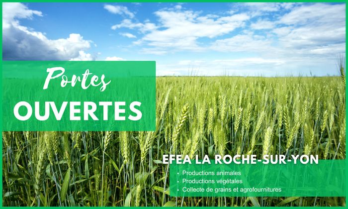 Journées Portes Ouvertes EFEA 2026-2027 – Découvrez les formations agricoles en Pays de la Loire (85), ÉFEA La Roche-sur-Yon (85), La Roche-sur-Yon