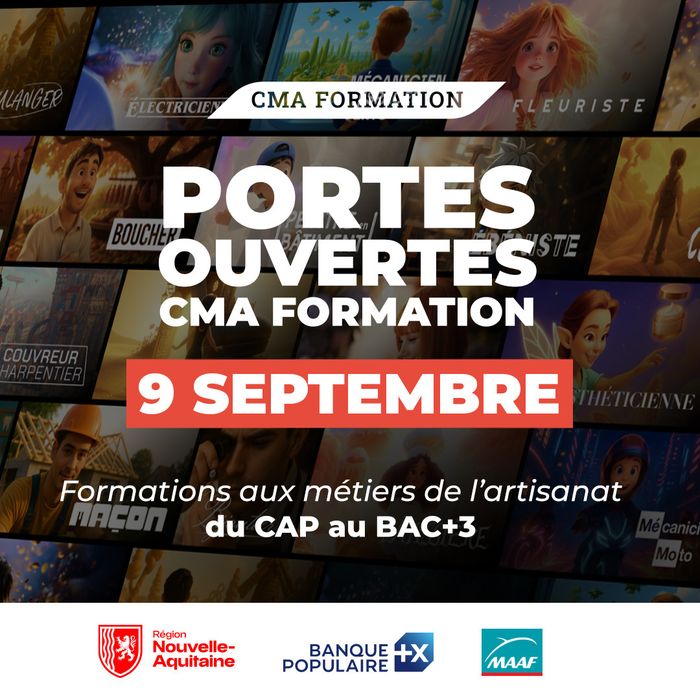 JPO de rentrée – CMA Formation Niort Parthenay, CMA Formation Niort, Niort