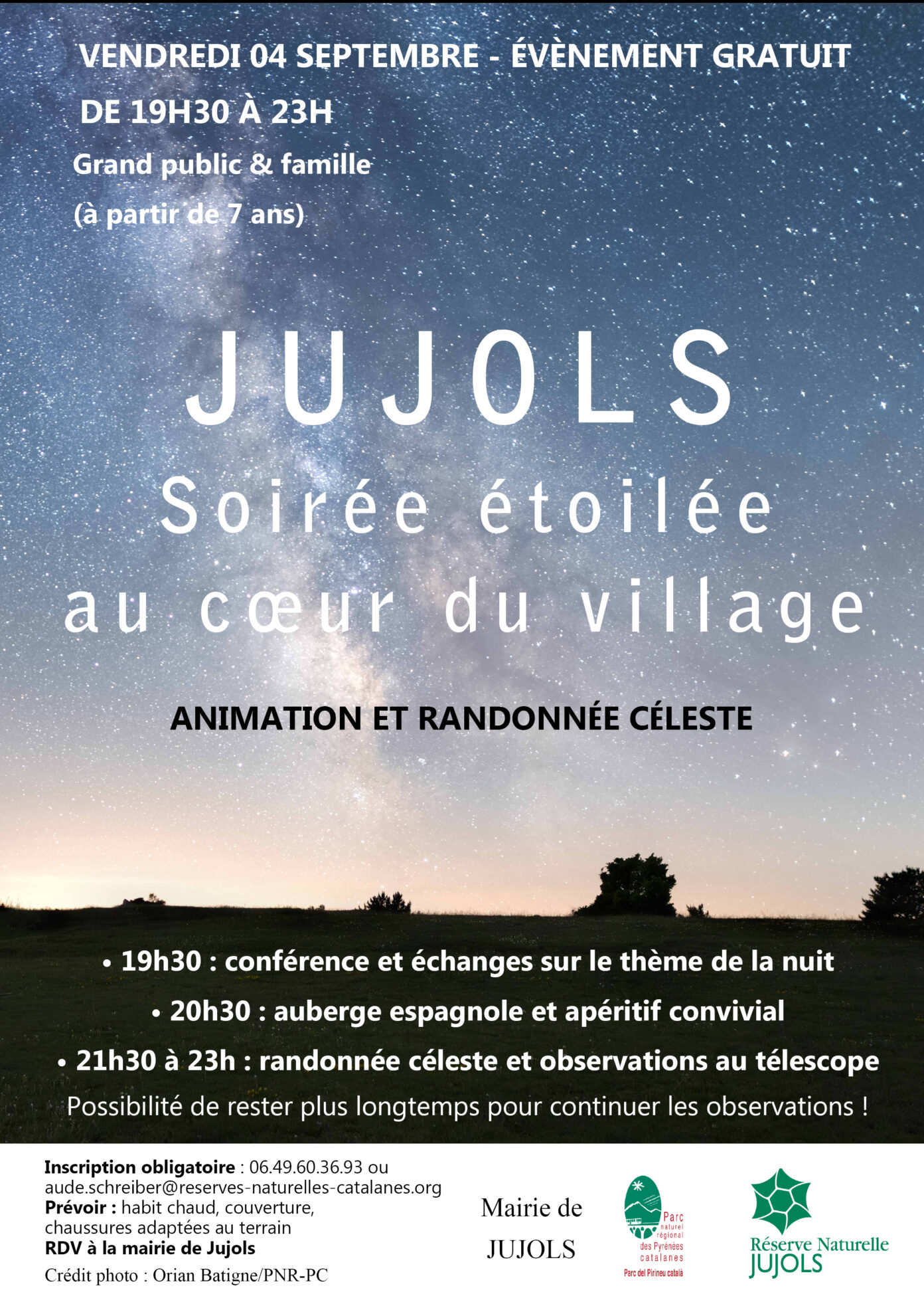 JUJOLS SOIRÉE ÉTOILÉE AU COEUR DU VILLAGE  Jujols