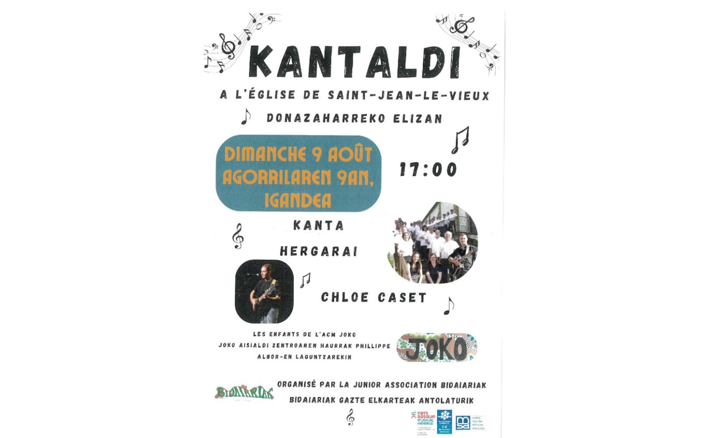 Kantaldi chants basques Saint-Jean-le-Vieux