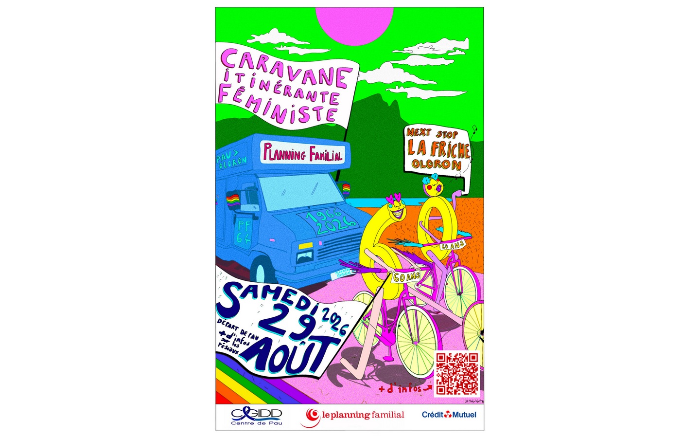 La Caravane Itinérante Féministe 60 ans du Planning Familial 64 La Forge Moderne et La Friche d&rsquo;Oloron Pau