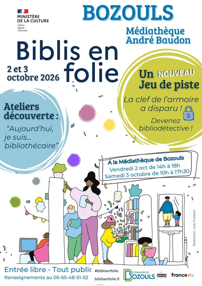 La clef de l’armoire a disparu, devenez bibliodétective !, Médiathèque de Bozouls, Bozouls