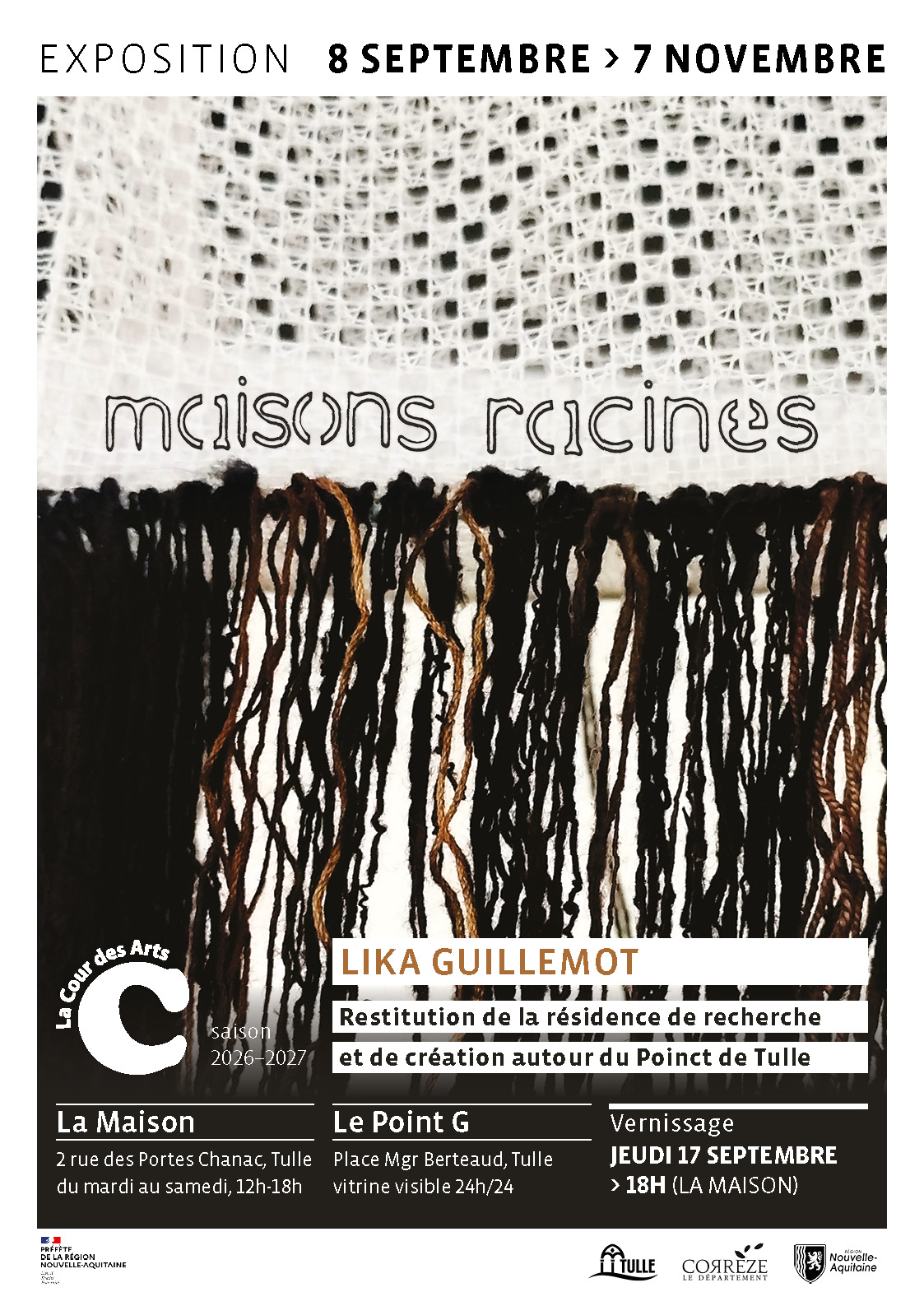 La Court des Arts Exposition Maisons racines de Lika Guillement 2 Rue des Portes Chanac Tulle 2026-09-08