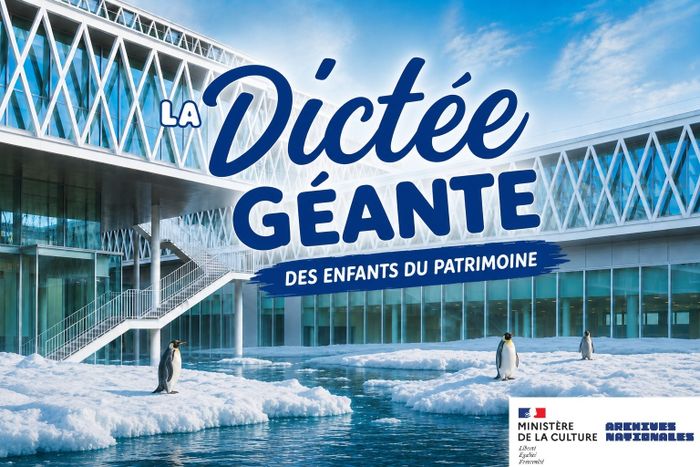 La Dictée Géante des Enfants du Patrimoine, Archives nationales de France, Saint-Denis