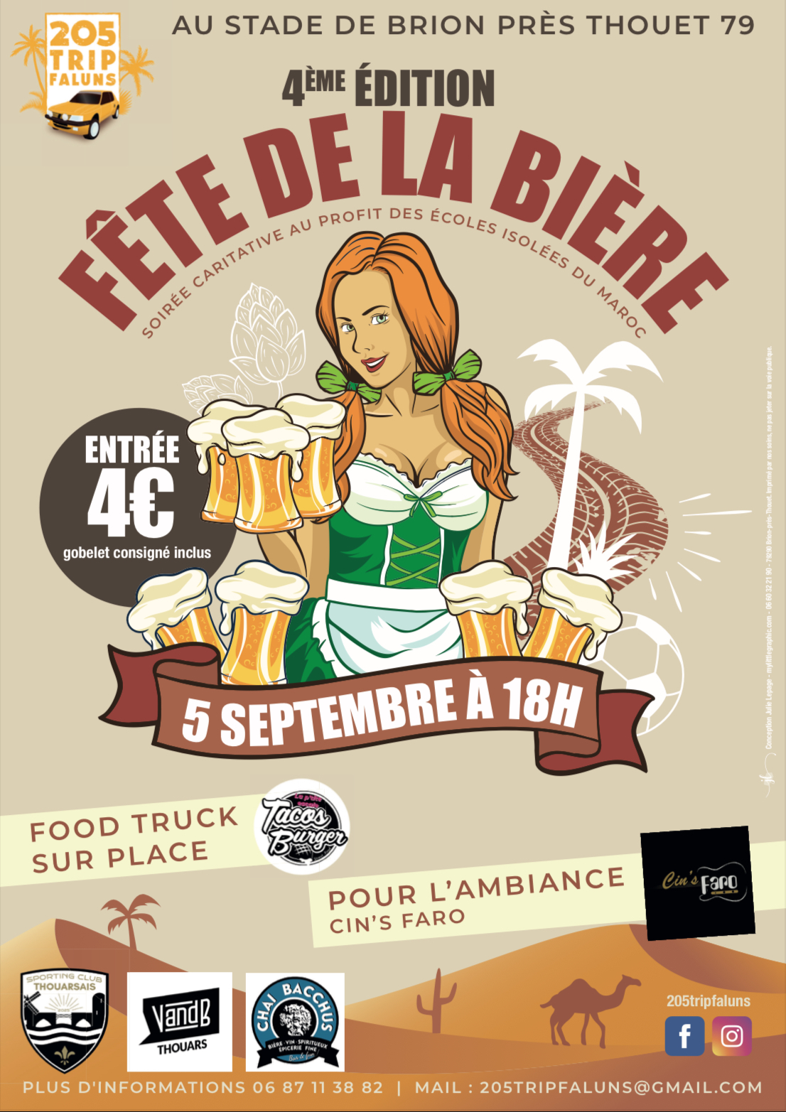 La fête de la bière Au stade Paul Gaborit Brion-près-Thouet 2026-09-05
