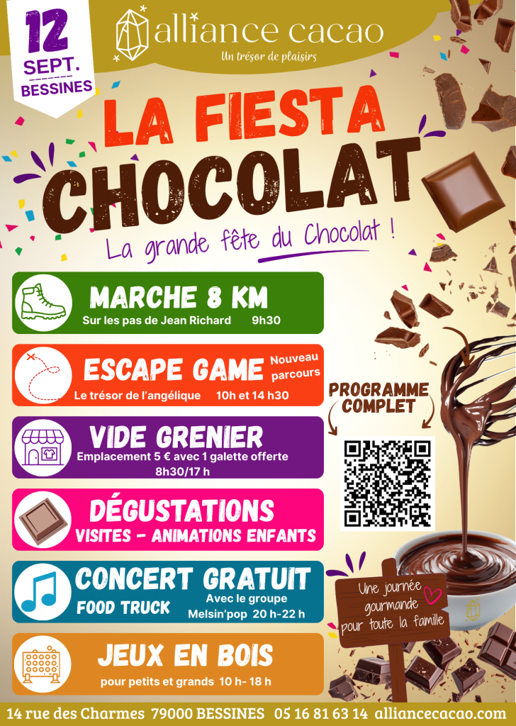 La Fiesta Chocolat chez Alliance Cacao à Bessines Alliance Cacao Bessines