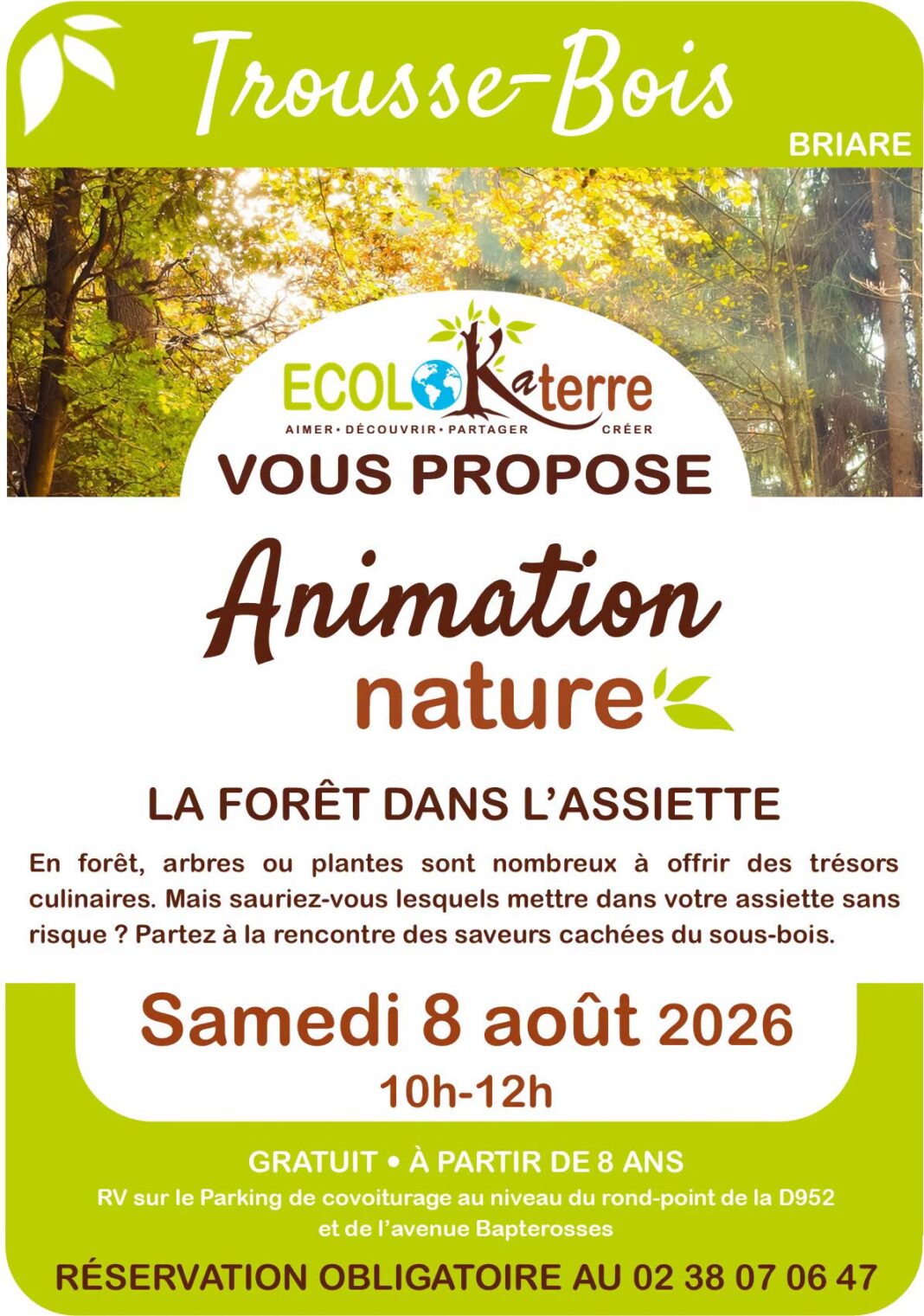 La Forêt dans l’assiette Briare